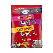 Skittles and Starburst Chewy Candy Bulk Variety Pack, Fun Size Assorted Fruity Candy, 150 ct.