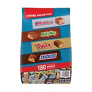 Snickers, Twix & More Bulk Chocolate Candy Variety Pack, 180 ct.
