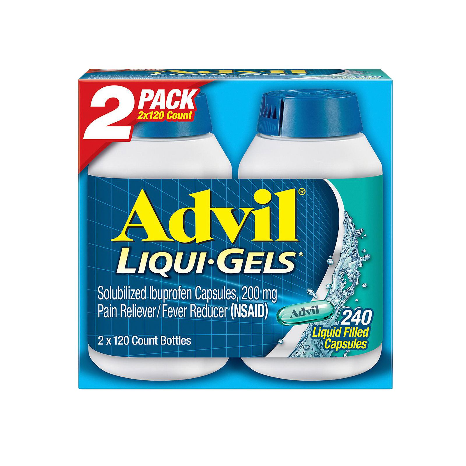 Advil Liqui-Gels, 2 pk./120 ct.