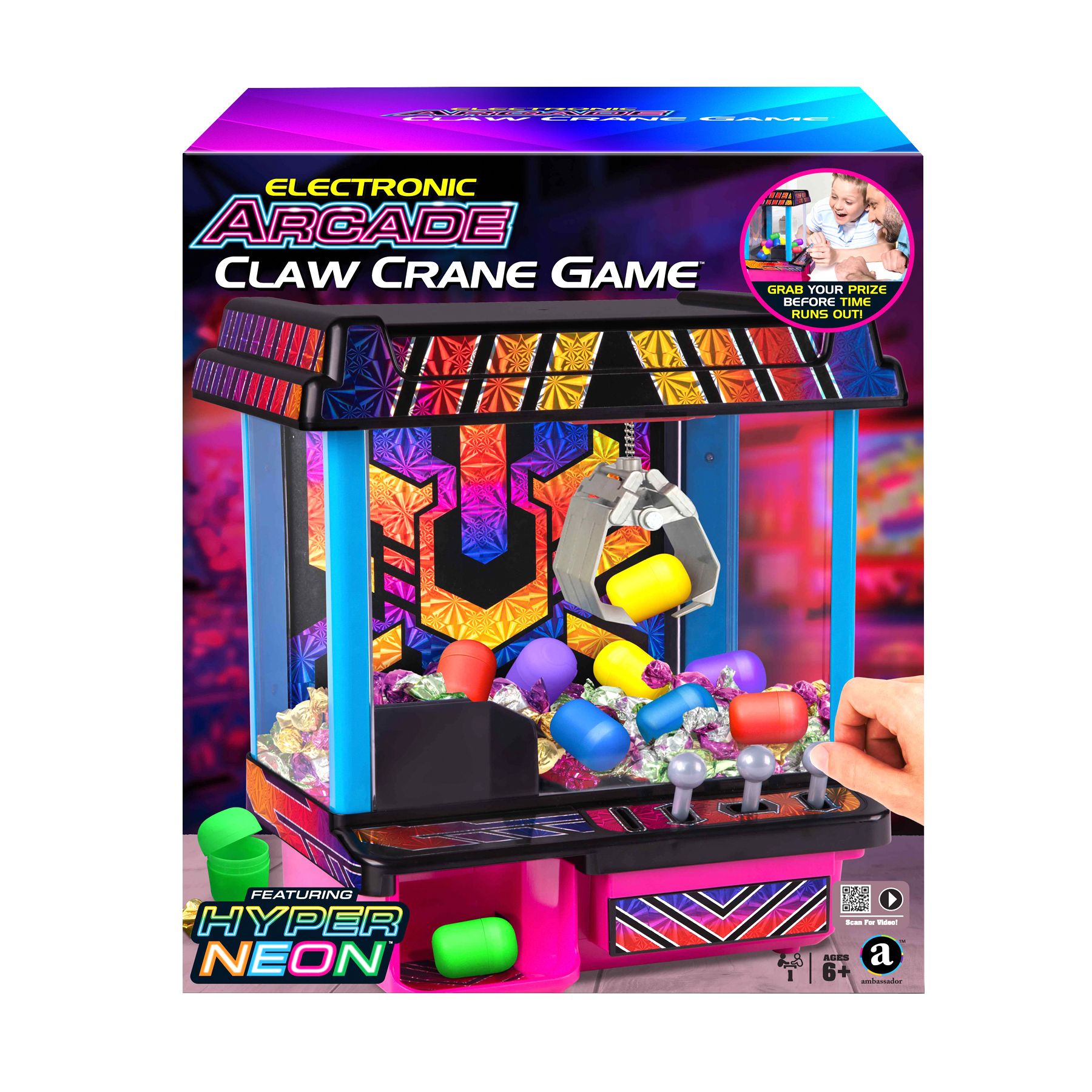 Retailer electronic arcade claw machine