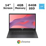 HP Inc. Chromebook 14&quot; 14A-NF0000NR, Intel Processor N100, 4GB Memory, 64GB SSD - Gray