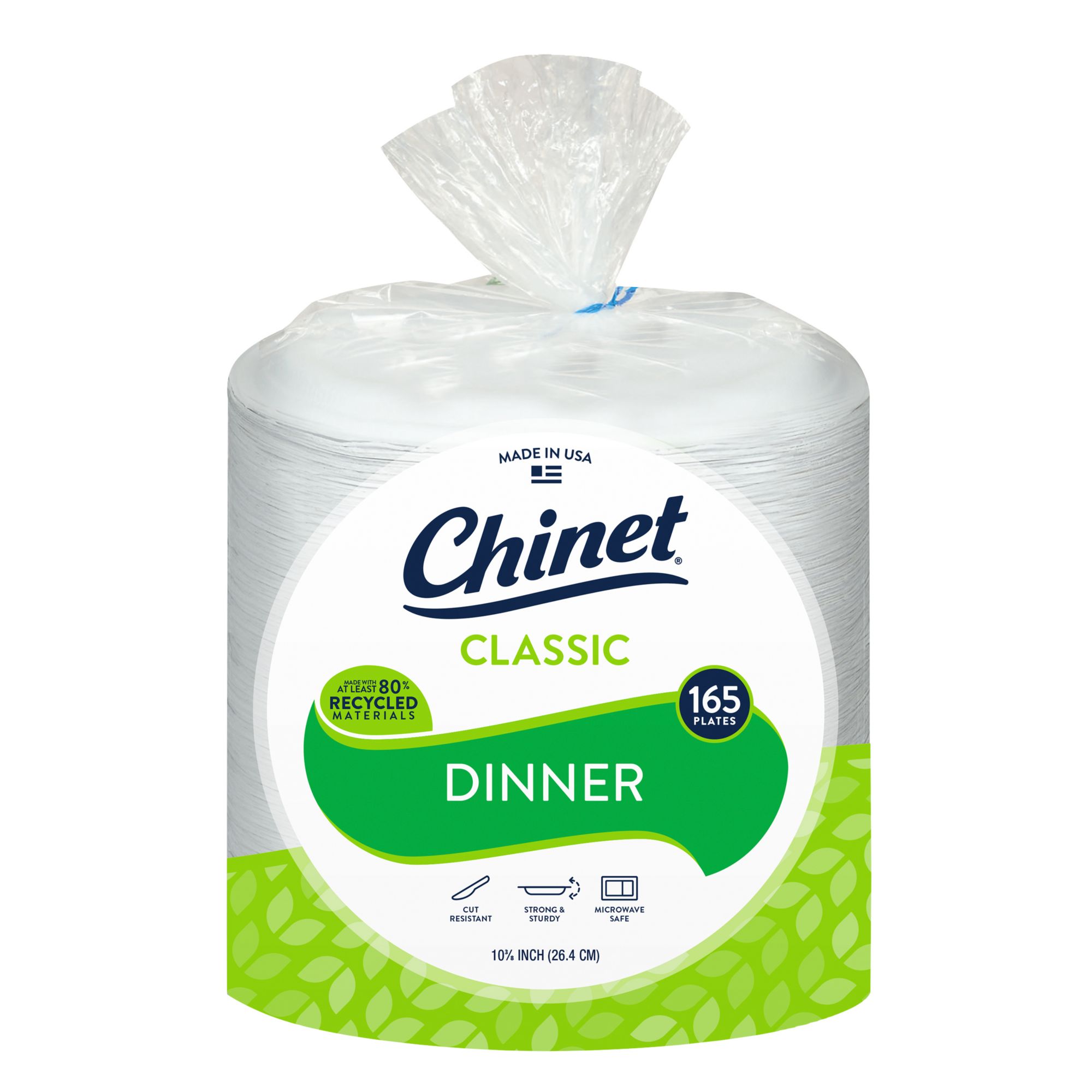 Chinet Classic 10.375&quot; Dinner Plates, 165 ct.