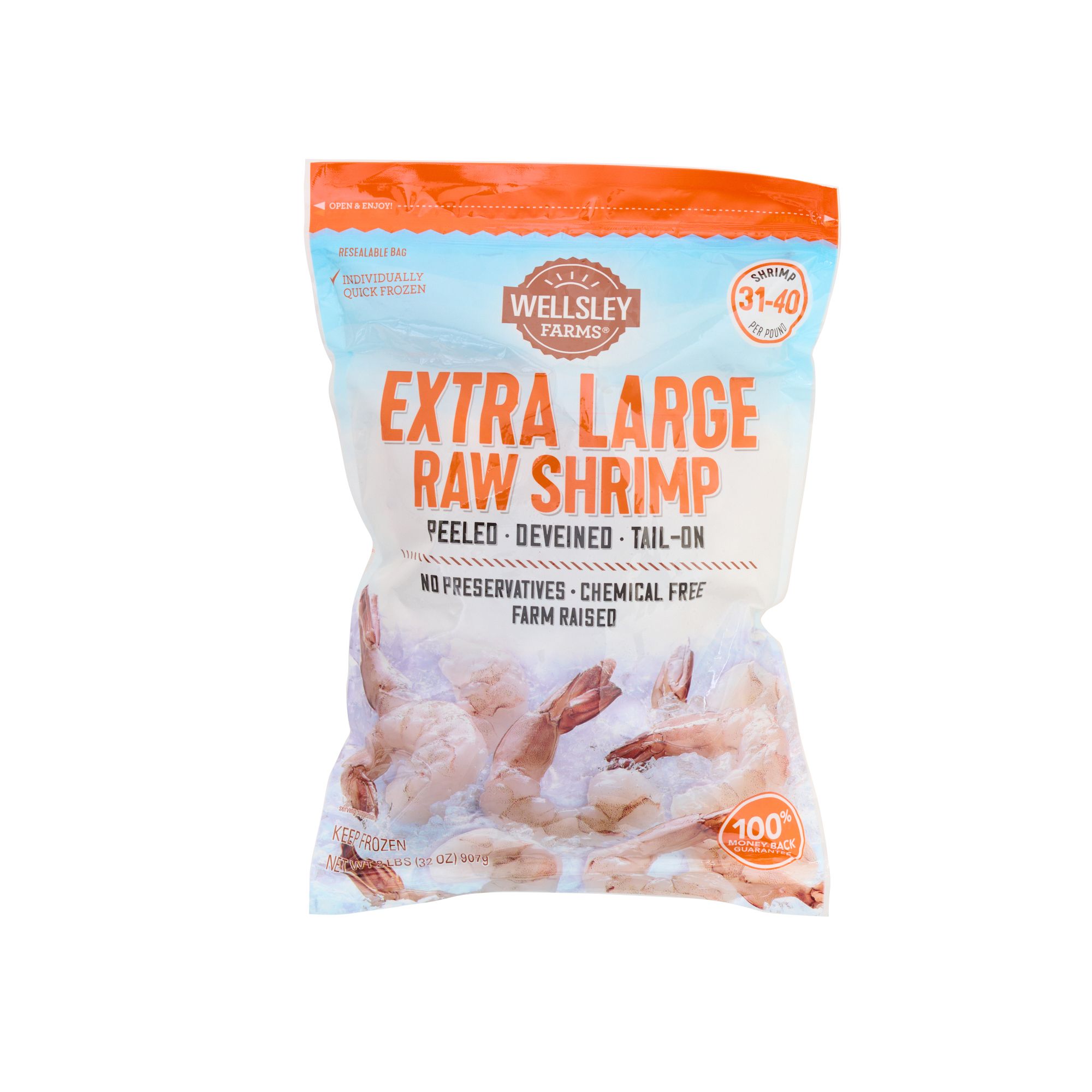 Wellsley Farms Extra Jumbo Uncooked Shrimp, 1.5 lbs.