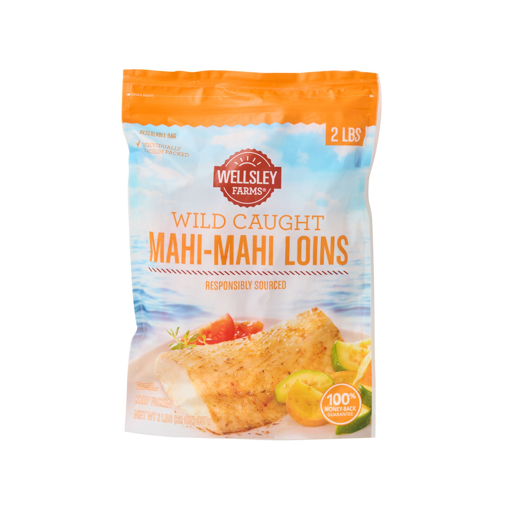 Wellsley Farms Wild-Caught Mahi-Mahi Loins, 2 lbs.