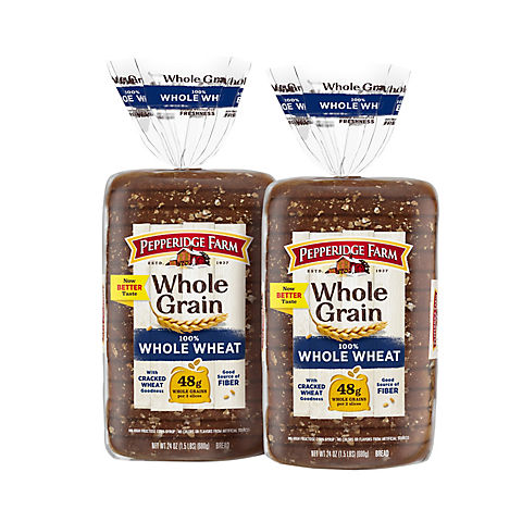 Pepperidge Farm Whole Grain 100% Whole Wheat Bread, 24 oz. - BJs