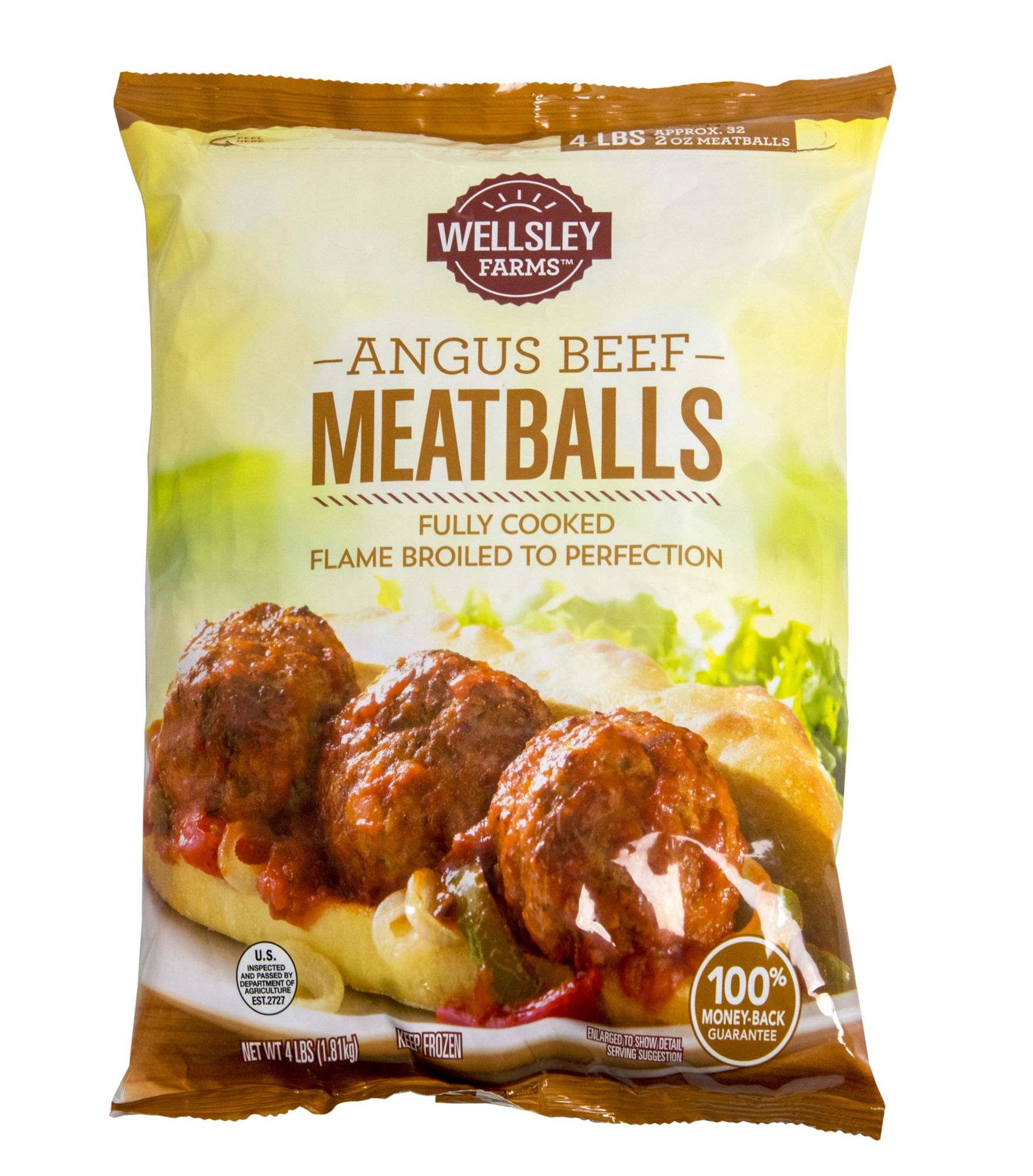 Wellsley Farms Angus Beef Meatballs, 4 lbs.