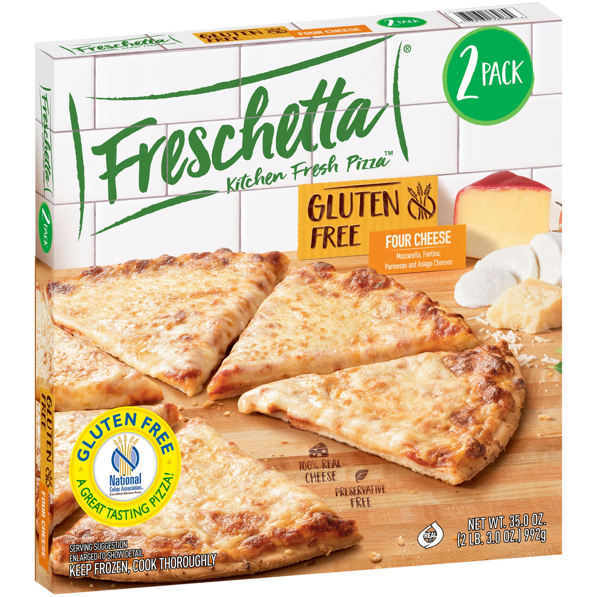 Frechetta Four Cheese Gluten Free Pizza, 2 ct.