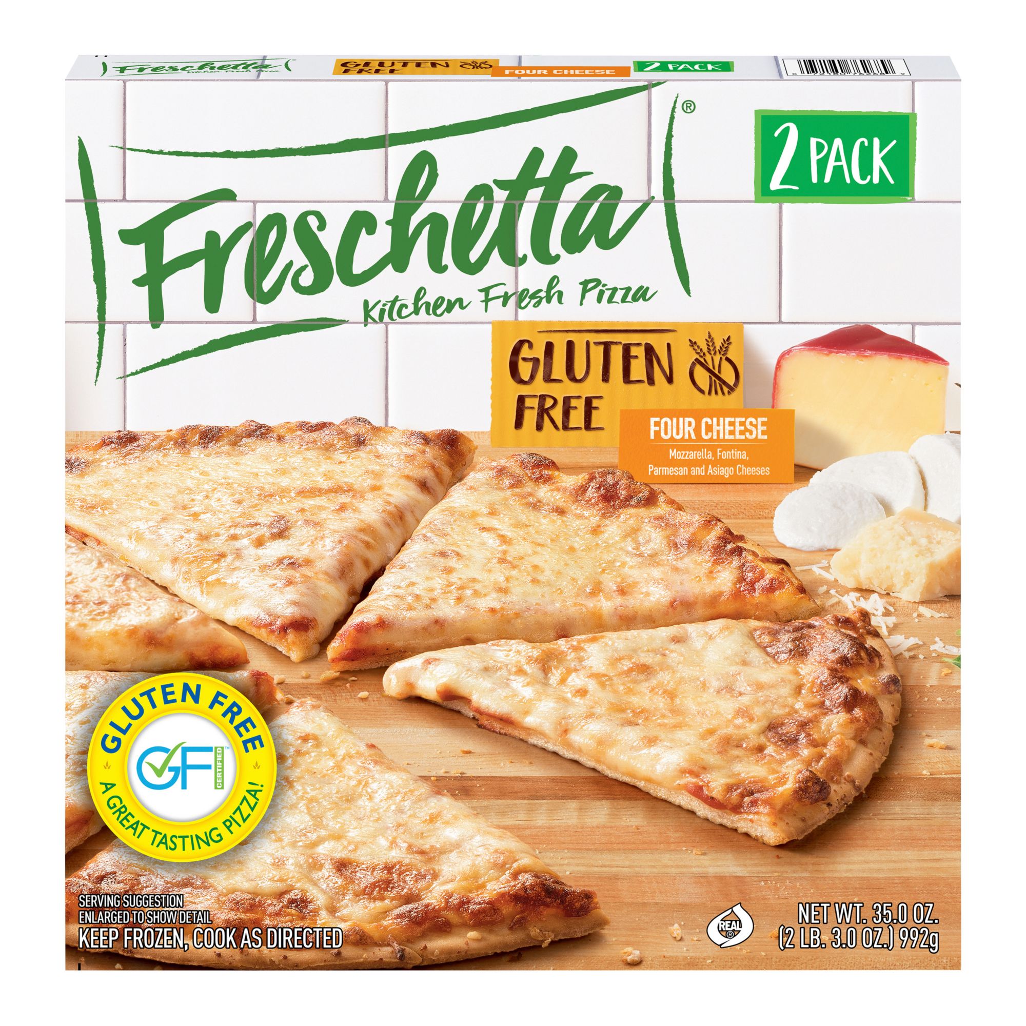 Frechetta Four Cheese Gluten Free Pizza, 2 ct.