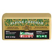 Cabot Premium Aged Alpine Cheddar Cheese, 1 lb.
