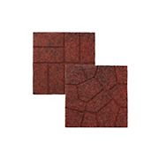 GroundSmart 16&quot; Dual Sided Paver, 9 pk. - Red/Black