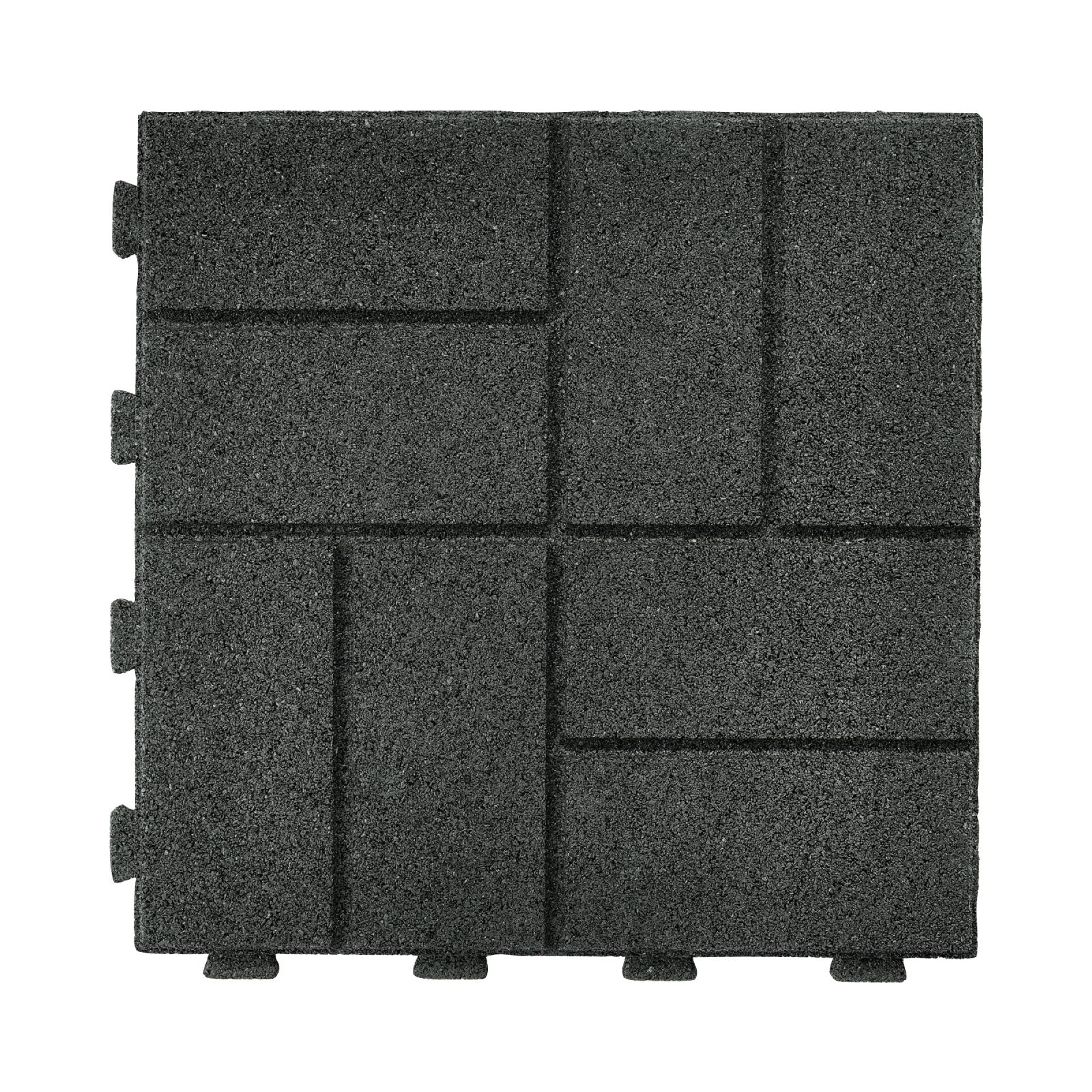 GroundSmart 16&quot; Interlock Paver, 9 pk. - Black