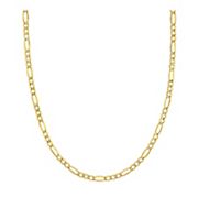 Men's Figaro Link Chain Necklace in 10k Yellow Gold