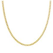 Men's Curb Link Chain Necklace in 10k Yellow Gold