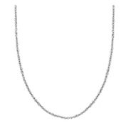 Men's Sparkling Singapore Chain Necklace in 14k White Gold