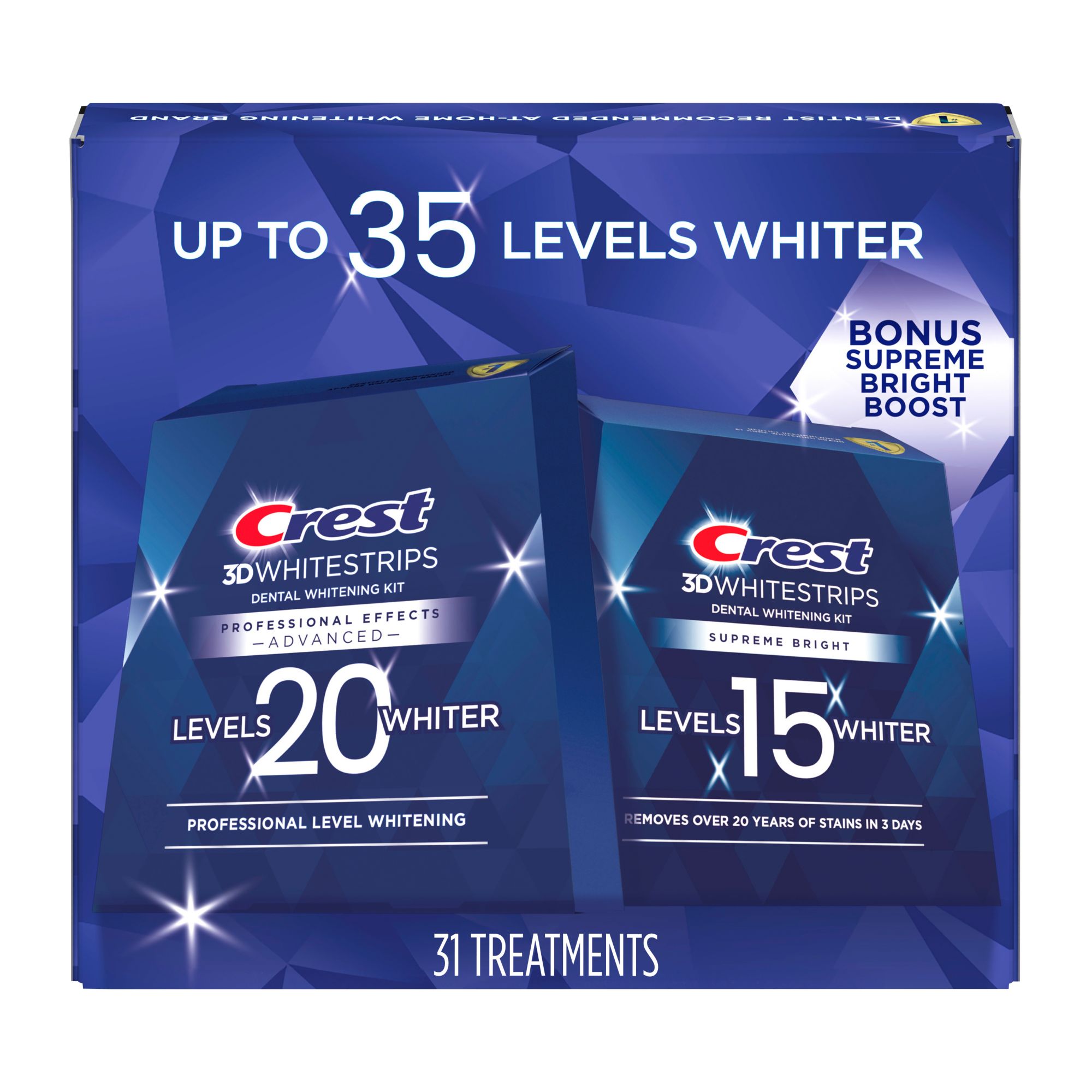 Crest 3D Whitestrips Professional Effects + Bonus 1 Hour Express on sale Whitestrips