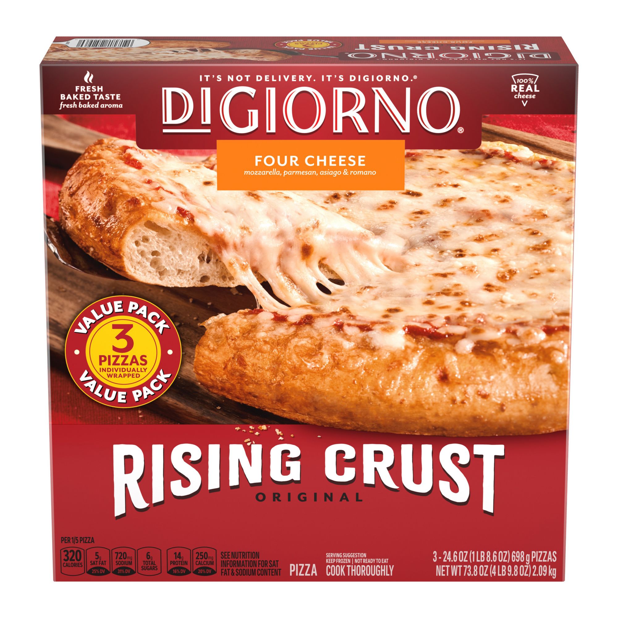 DiGiorno Pizza, Three Meat, Cheese Stuffed Crust