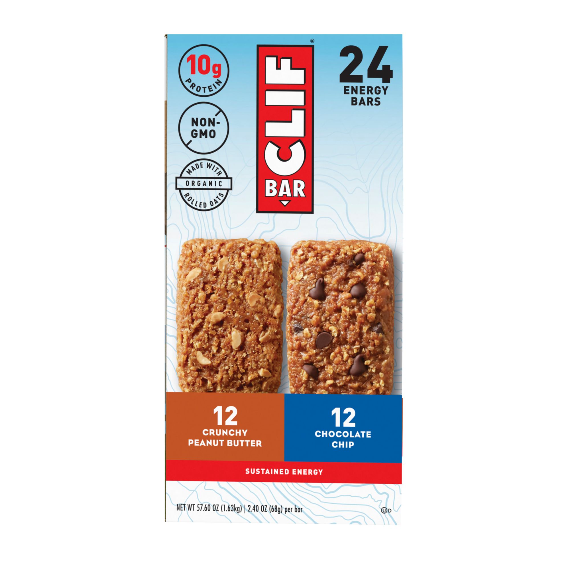 Clif Bar Energy Bars Variety Pack, 24 pk./2.4 oz.