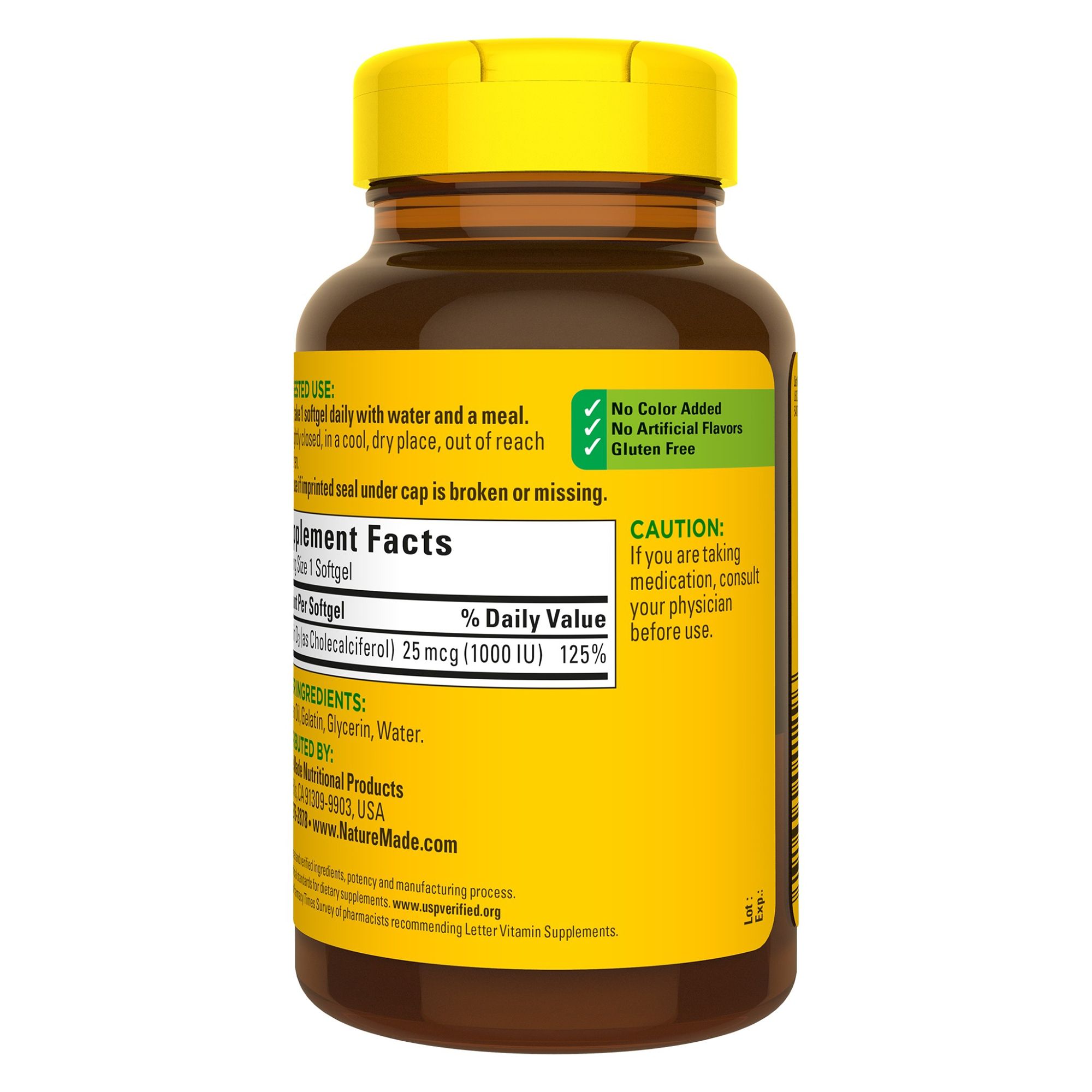 Nature Made Vitamin D3 Tablets 1000 Iu 300 Ct