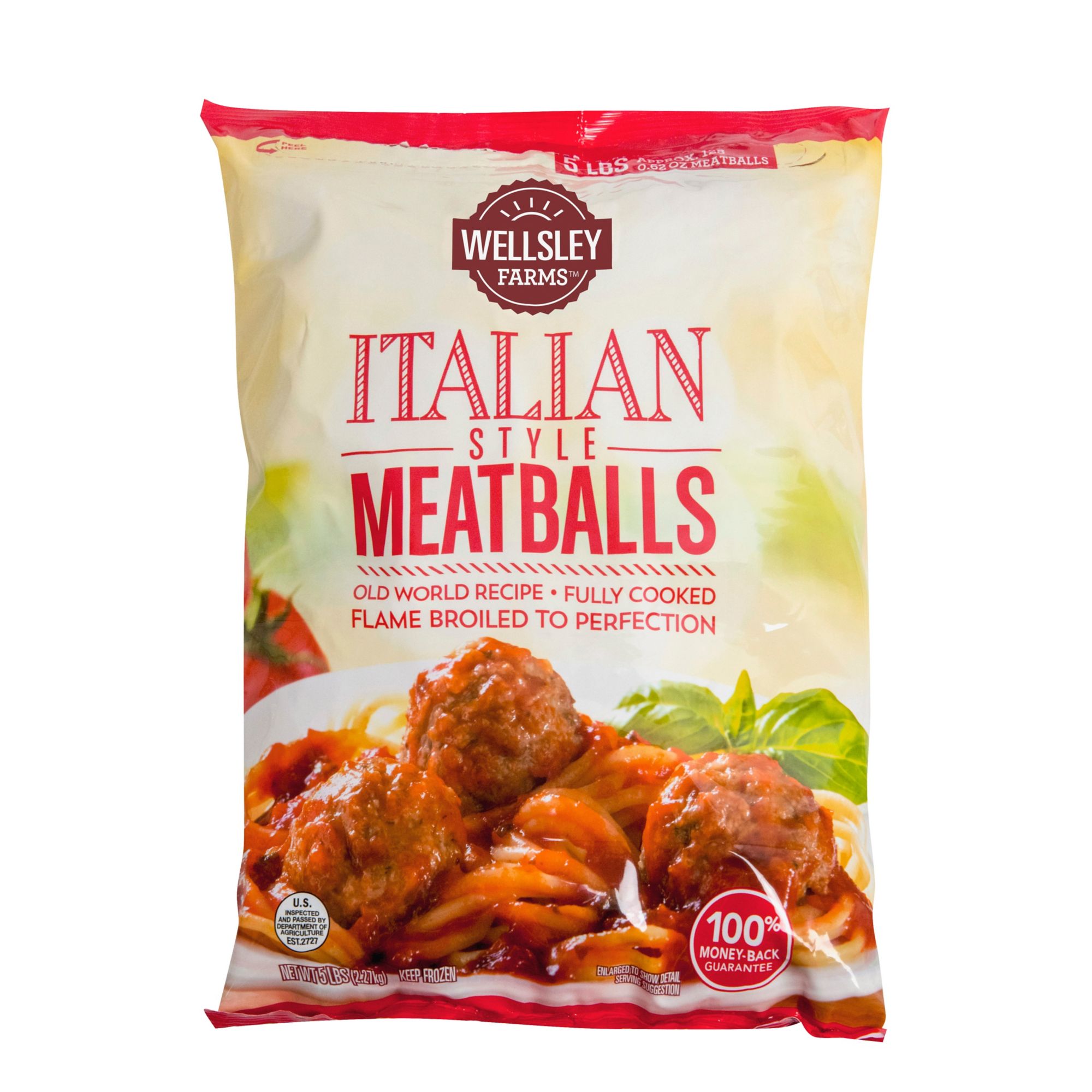 Wellsley Farms Italian-Style Meatballs, 5 lbs.