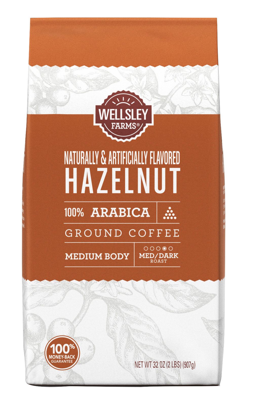Wellsley Farms Hazelnut Ground Coffee, 32 oz.