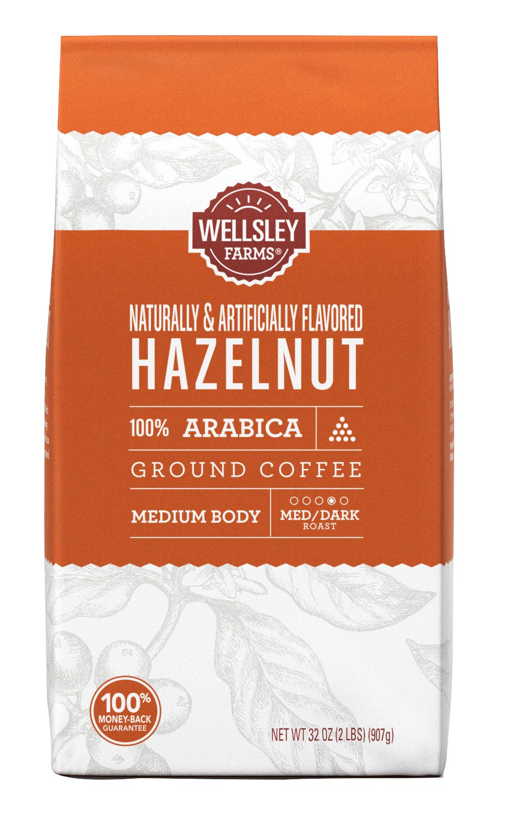 Wellsley Farms Hazelnut Ground Coffee, 32 oz.