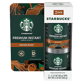 Starbucks Premium Instant Coffee, Medium Roast, 2 pk./3.17 Starbucks Premium Instant Coffee, Medium Roast, 2 pk./3.17