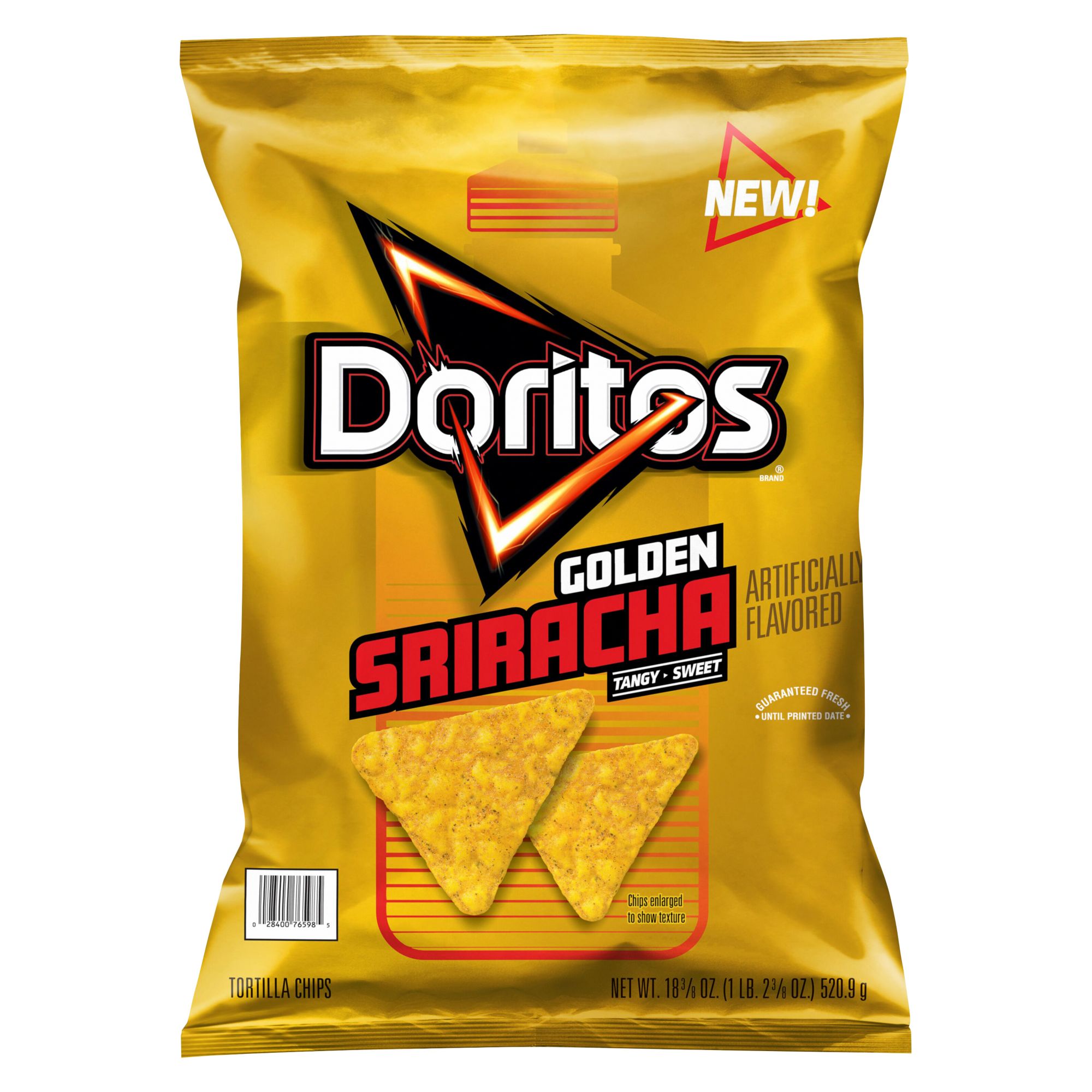 Doritos Tortilla Chips Golden Sriracha Flavor, 18.375 oz. | BJ's