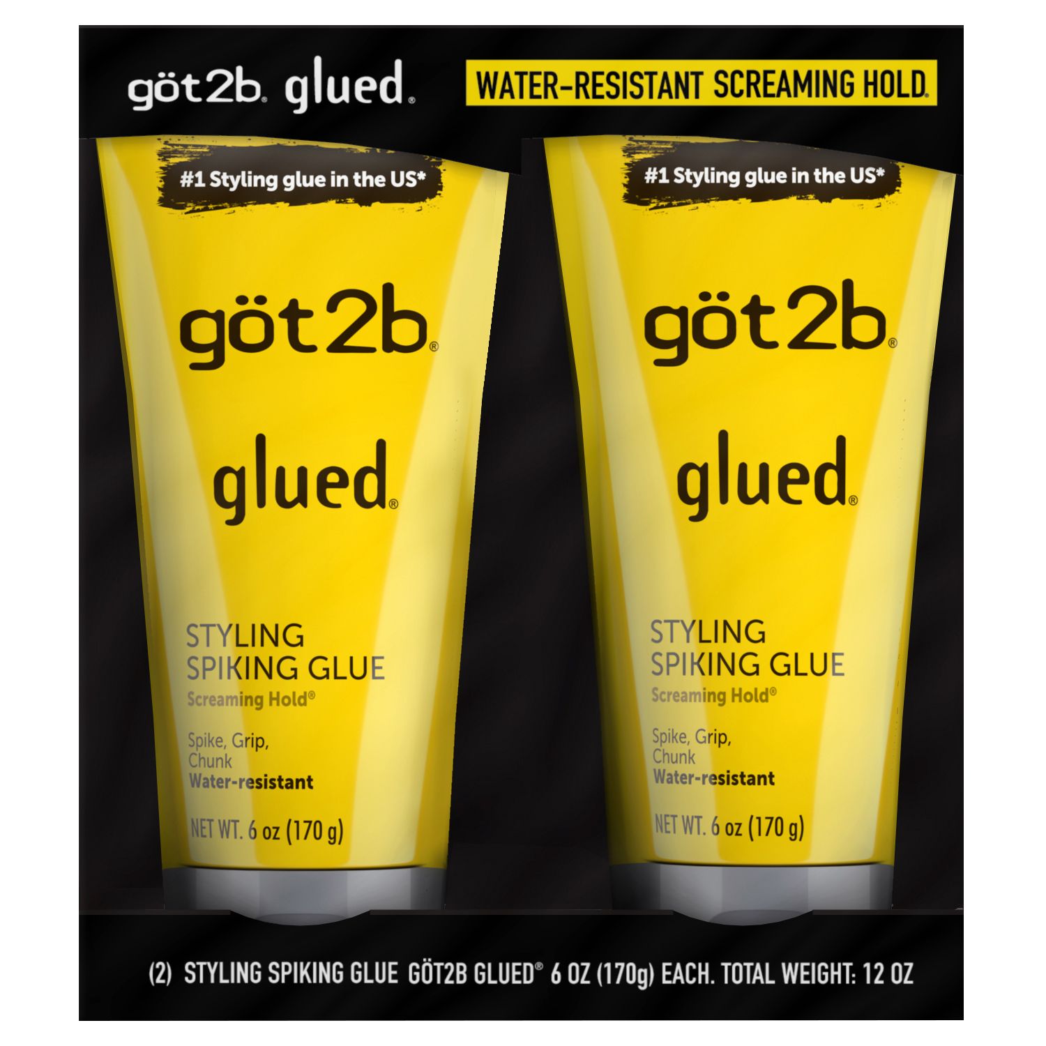 Got2b Glued Styling Spiking Hair Gel, 2 pk./6 oz. | BJ's