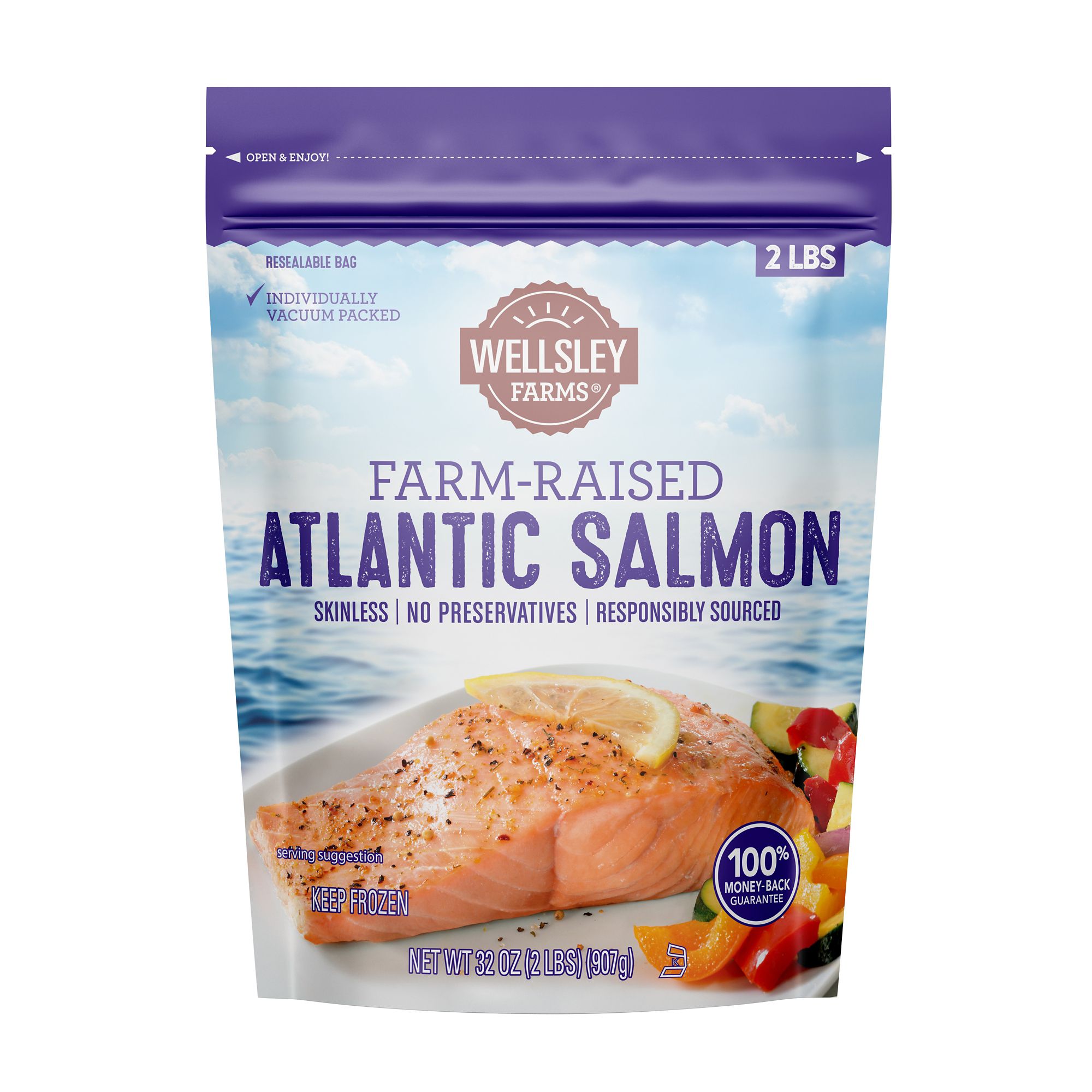 Wellsley Farms Wild Caught Sockeye Salmon, 2 lbs.