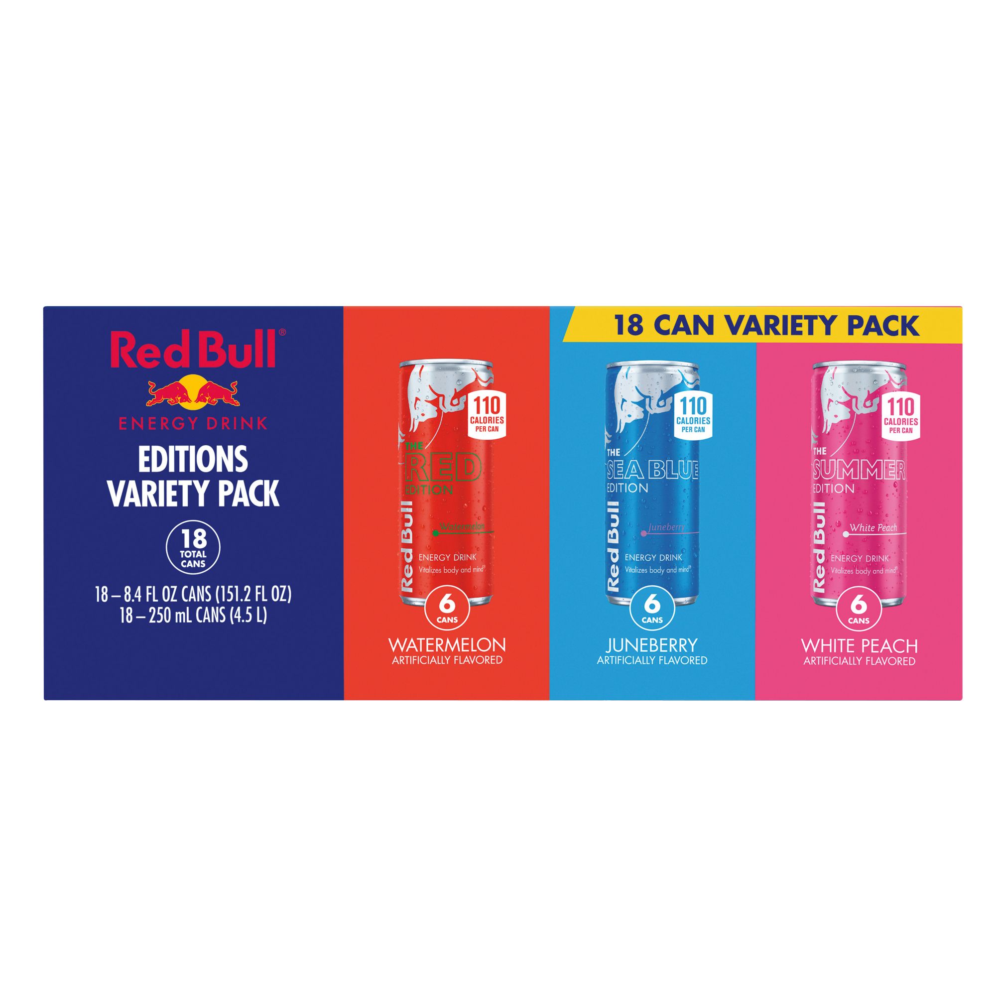 Red Bull Zero Energy Drink, with 80mg Caffeine, Taurine & B