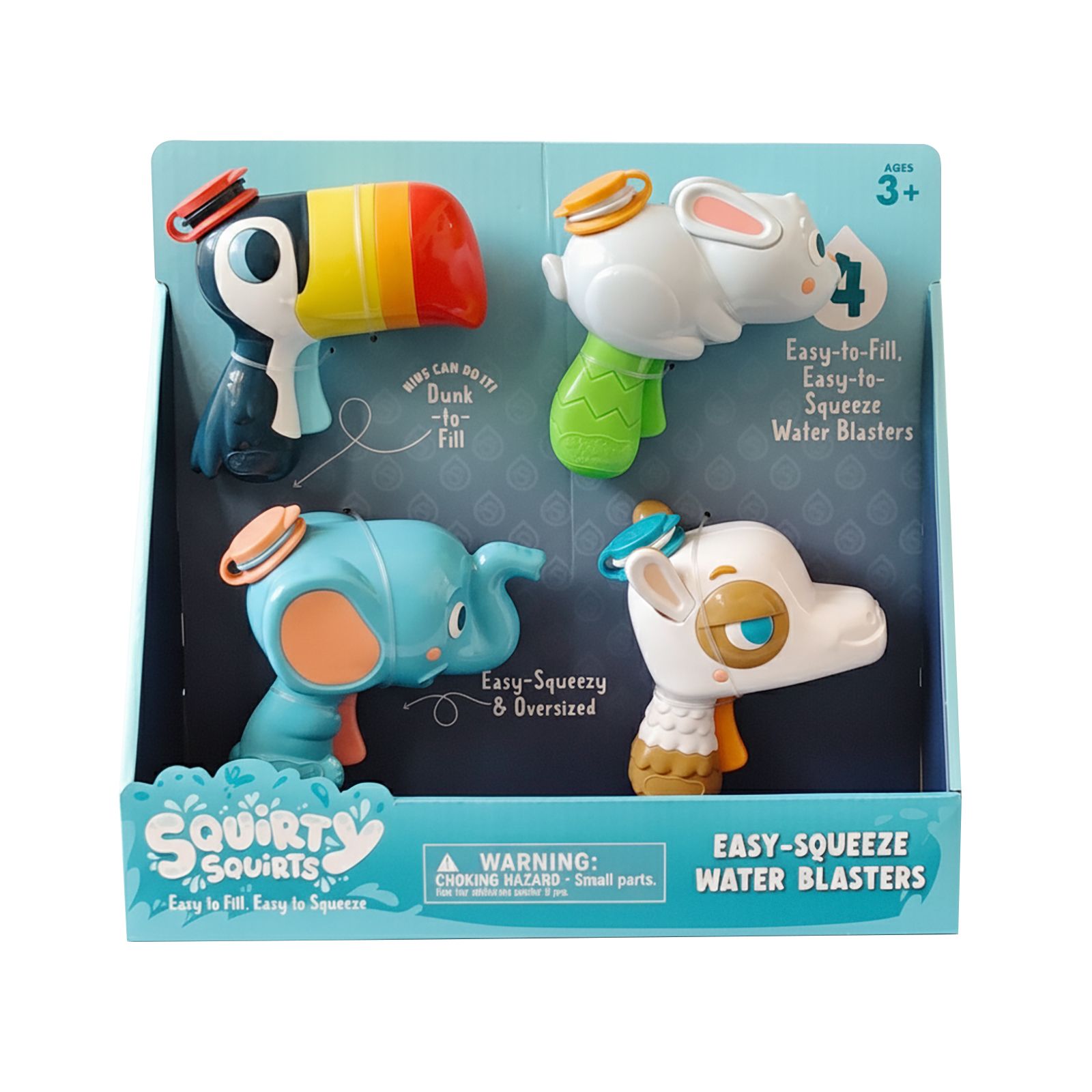 Dino, Shark, Unicorn, and Ladybug