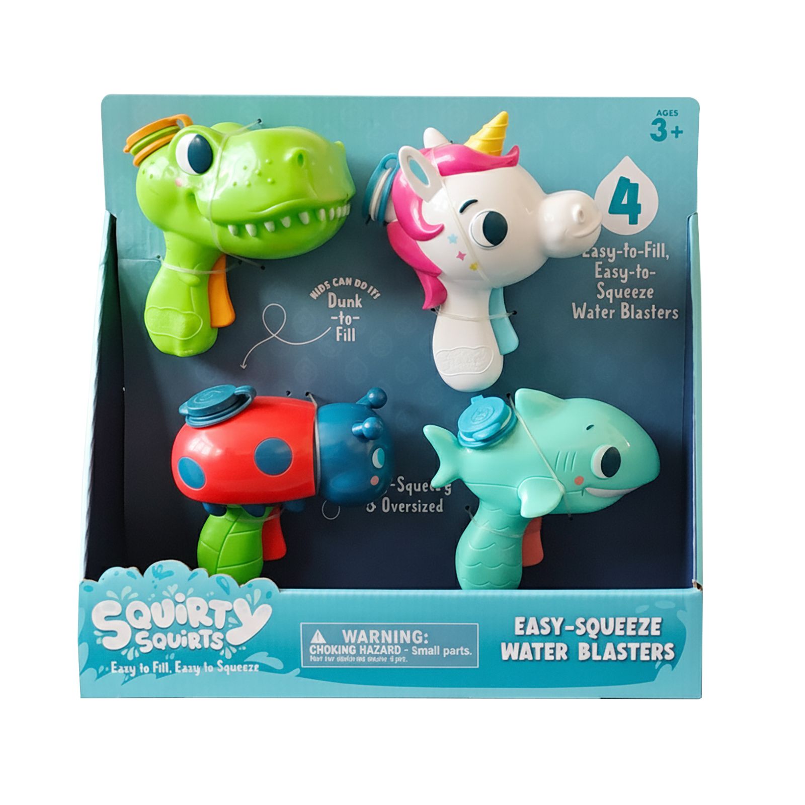 Bunny, Elephant, Llama, and Toucan