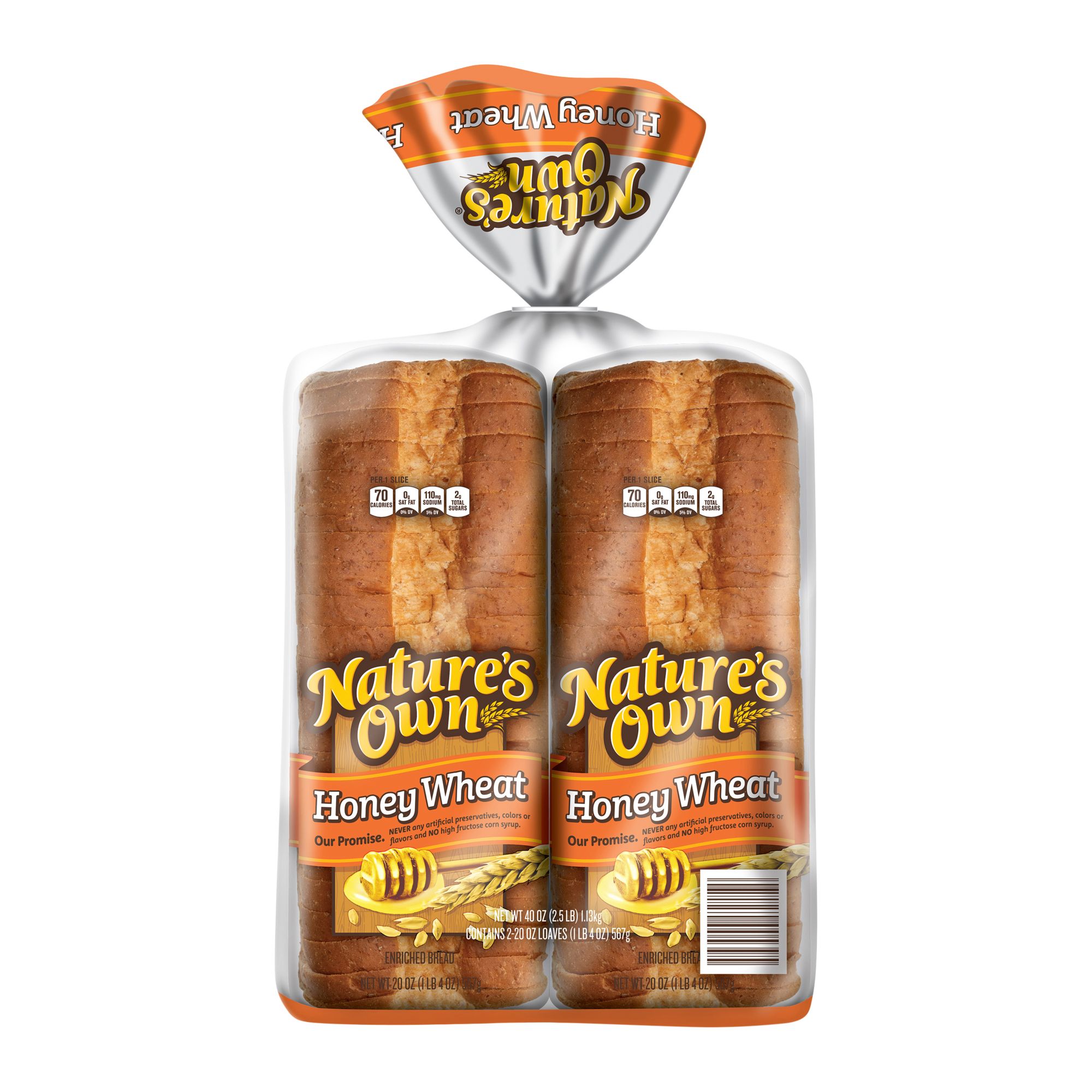 Nature's Own Honey Wheat Bread, 2 pk./20 oz.