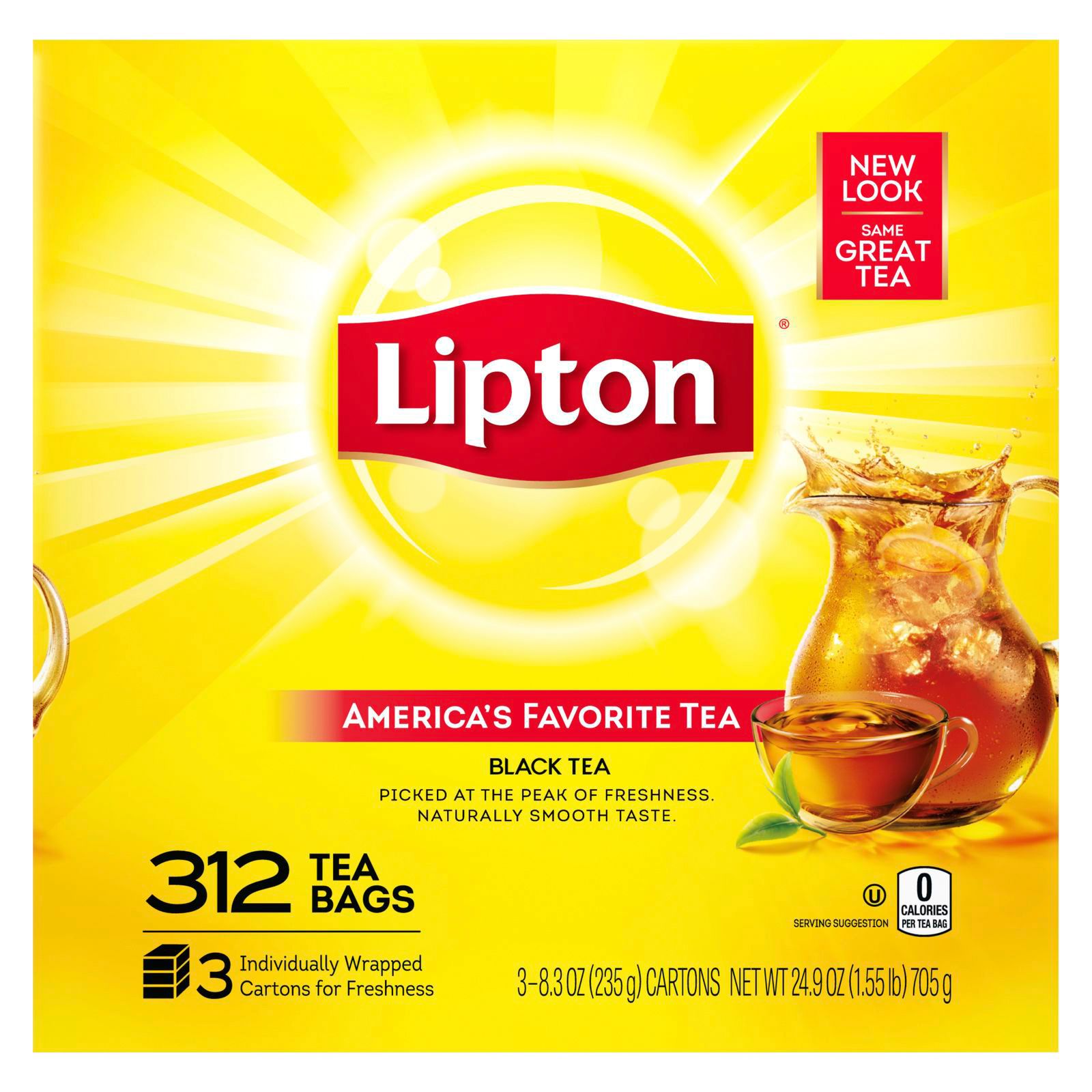 Lipton Natural Energy K-Cup Pack, Black Tea