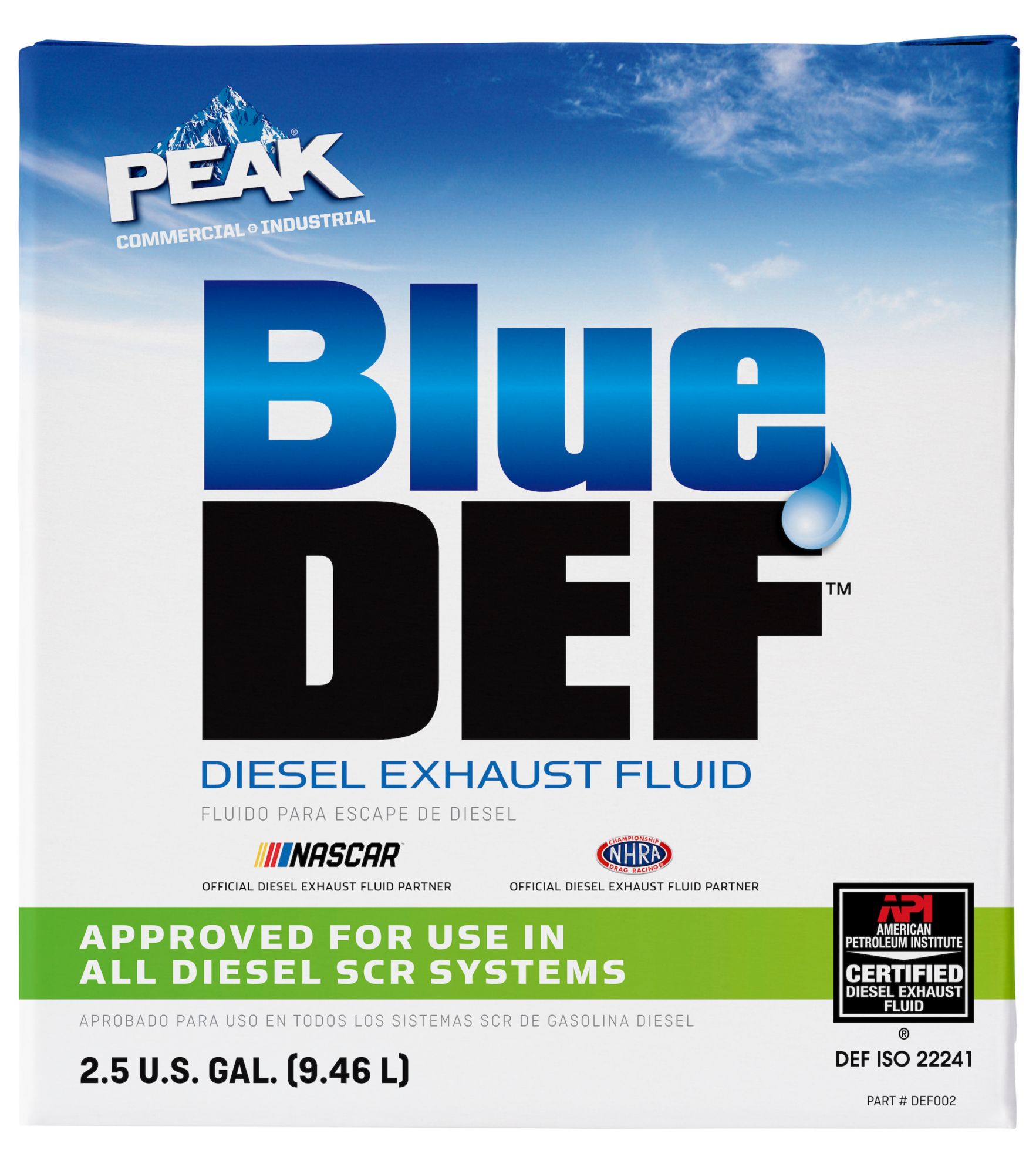 BlueDEF Diesel Exhaust Fluid, 2.5 gal.