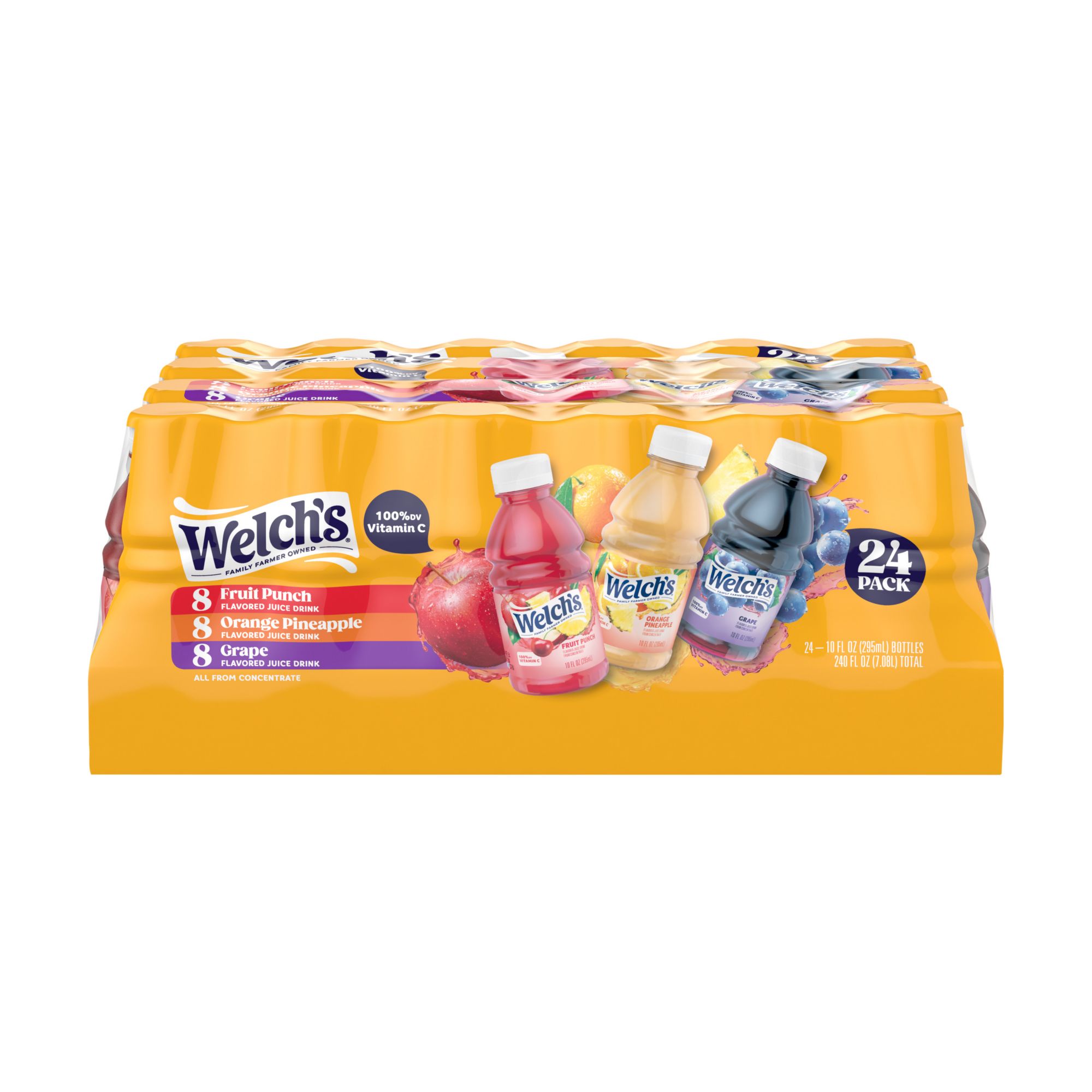 Welchs Juice Drink, Assorted - 24 pack, 10 fl oz bottles