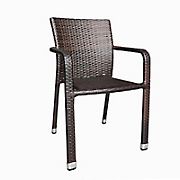 Berkley Jensen Wicker Stack Chair - Brown