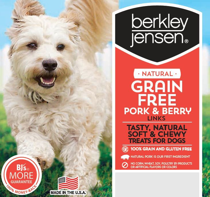 Berkley Jensen Grain Free Pork and Berry Links Dog Treats 1.25 lbs