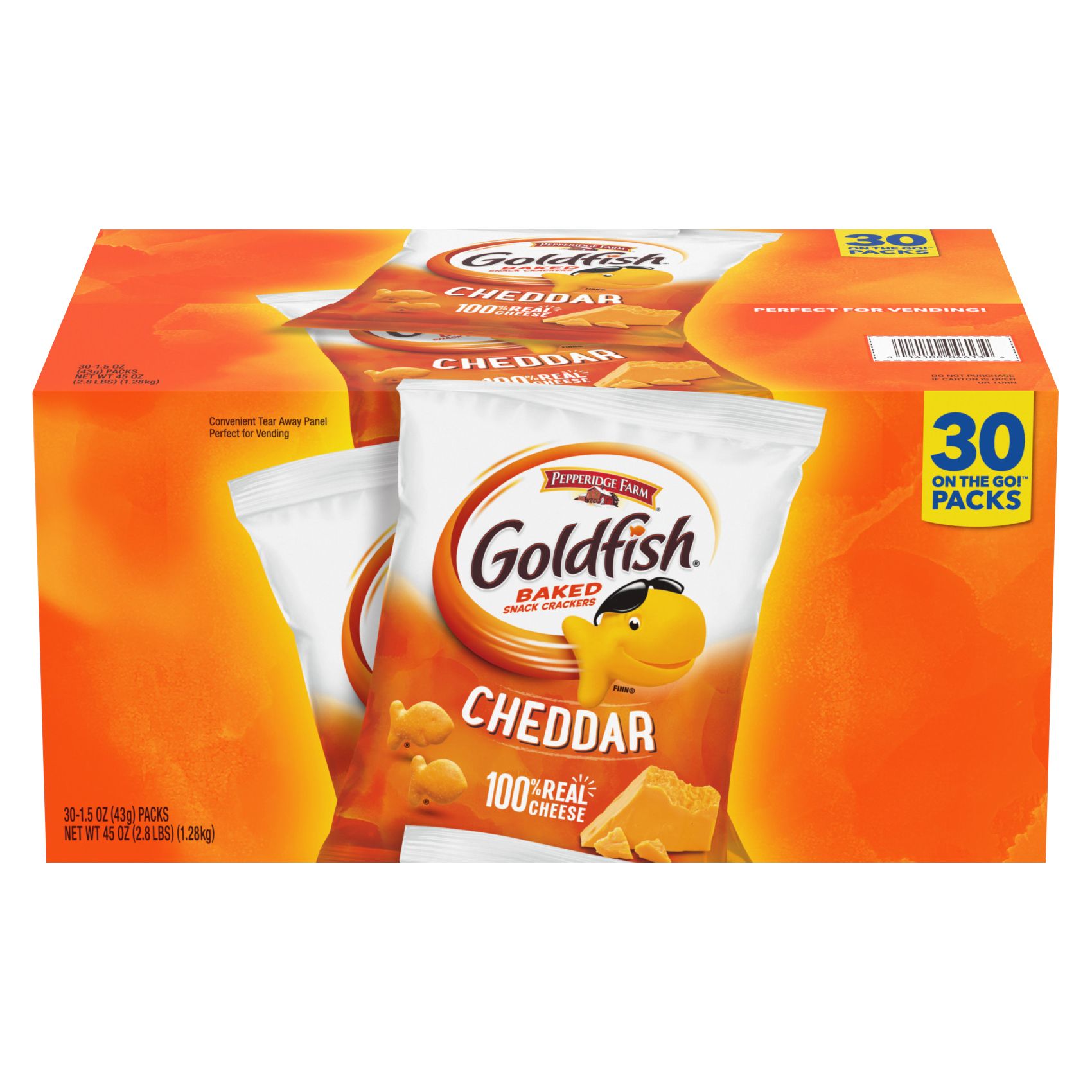 Pepperidge Farms Cheddar Goldfish 2.65 Oz Bag - Office Depot