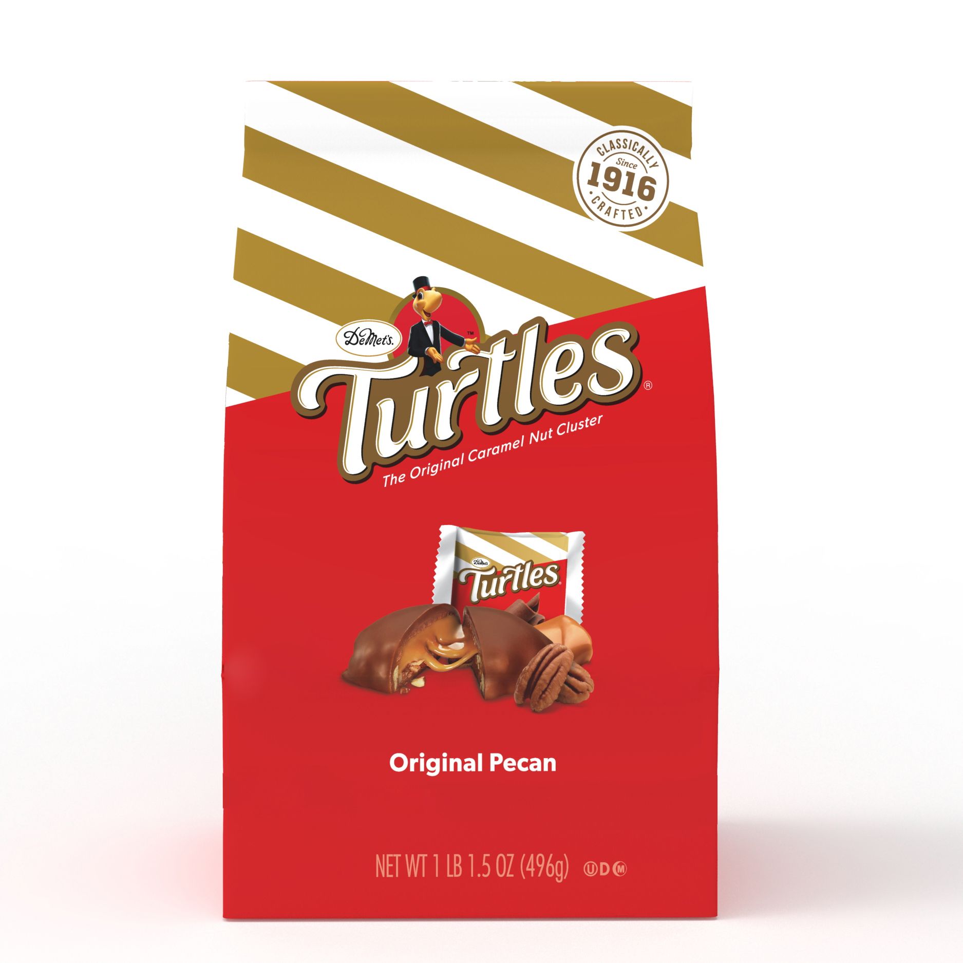 Demet's Turtles Original Pecan, 17.5oz Bag