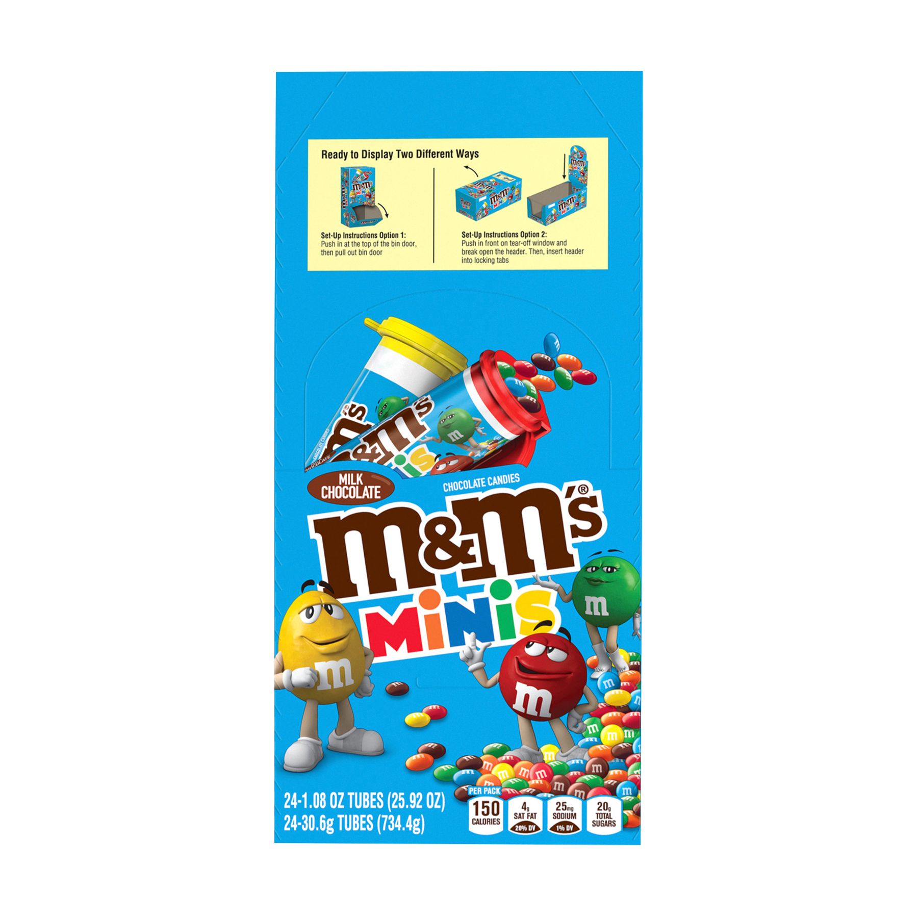 M&M's Minis Milk Chocolate Candies Tube - 30g