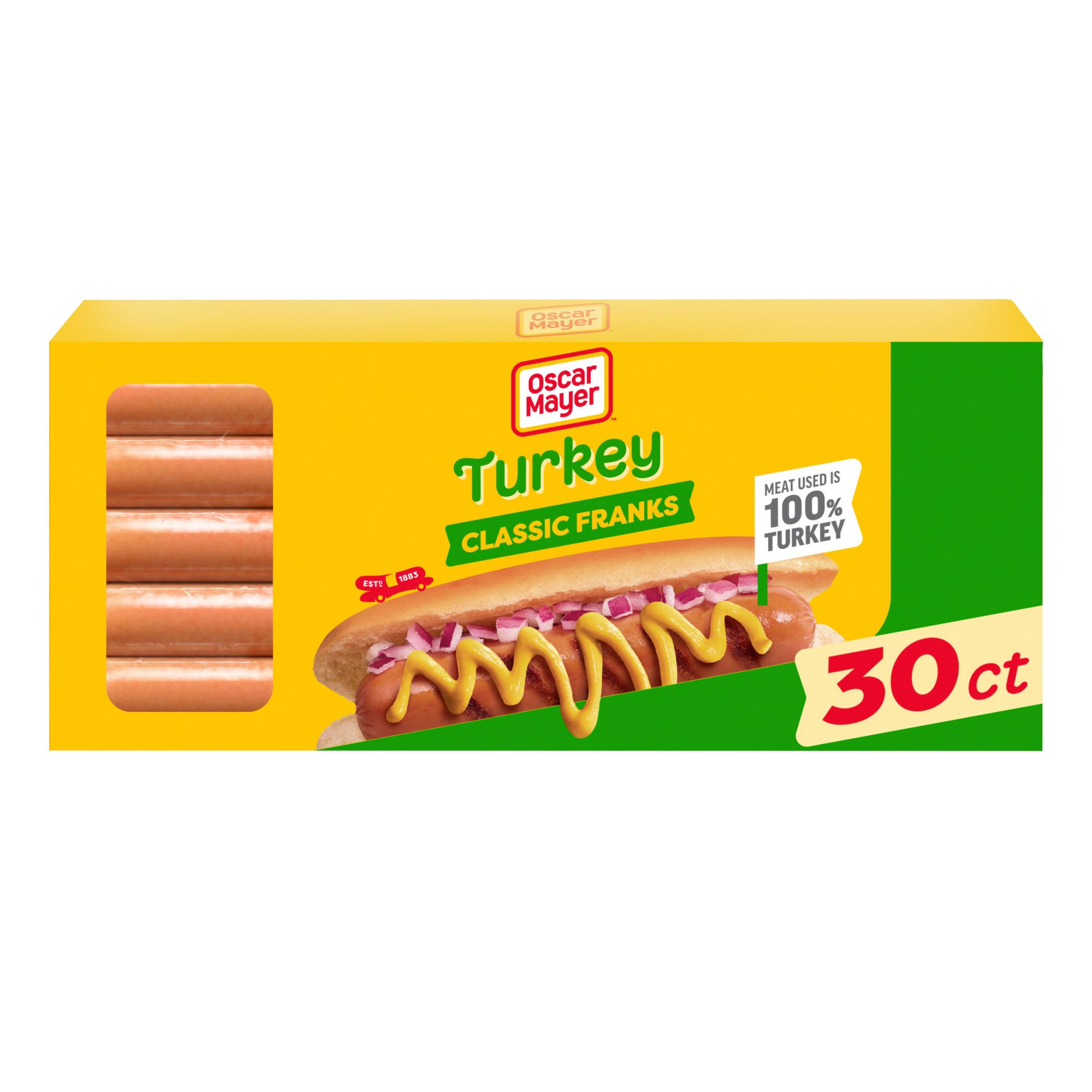 Oscar Mayer Turkey Uncured Franks Hot Dogs, 10 ct. Pack