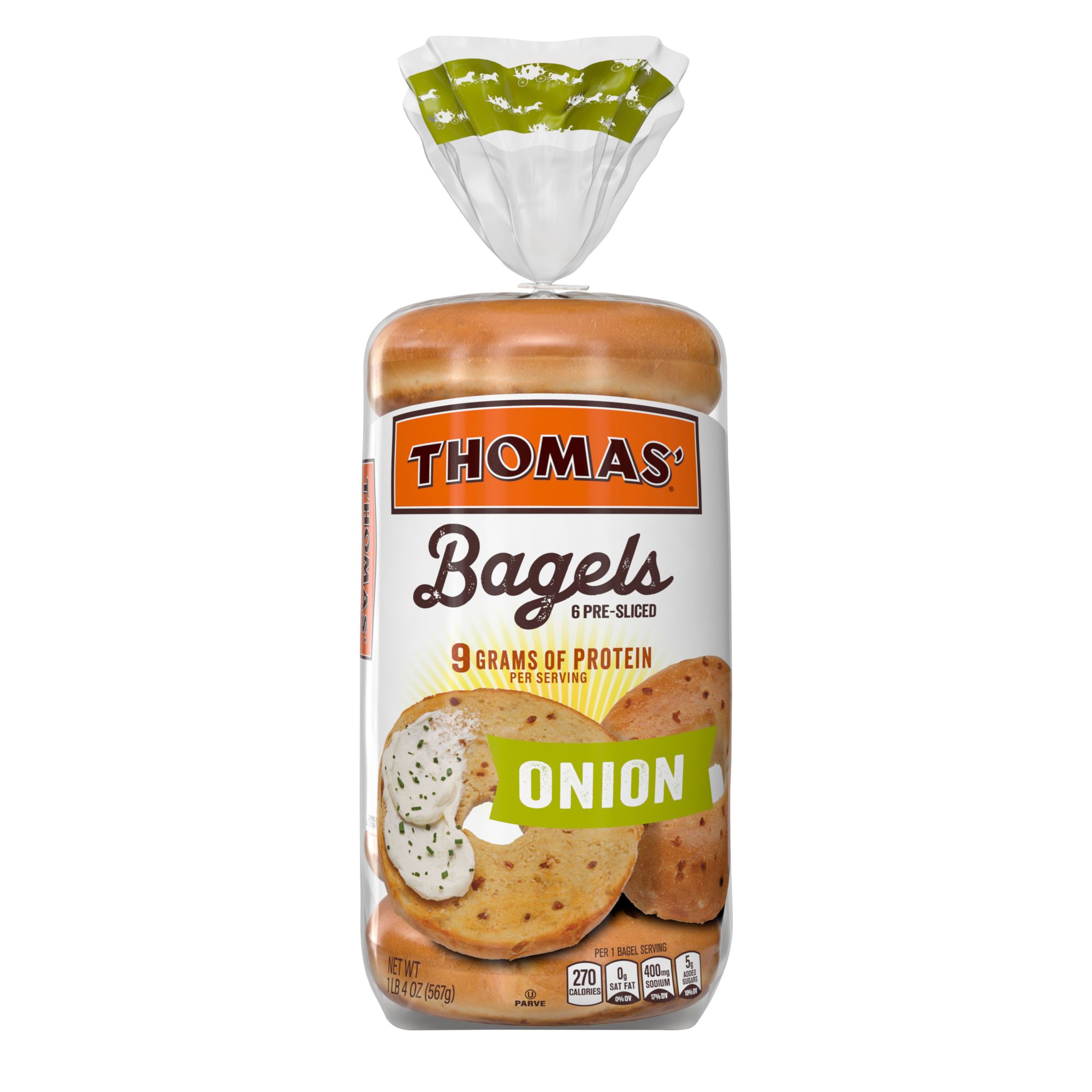 Thomas' Onion Bagels, 6 ct.