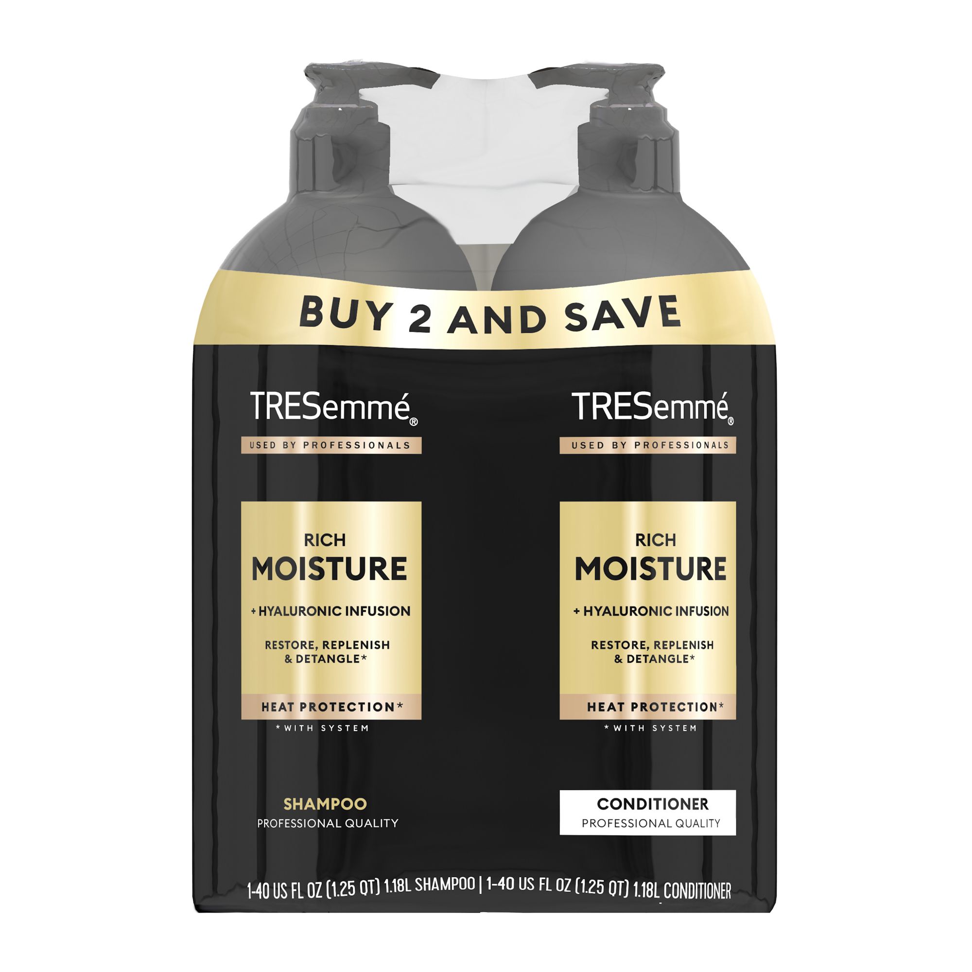 TRESemme Moisture Rich Shampoo and Conditioner, 2 ct./40 oz.