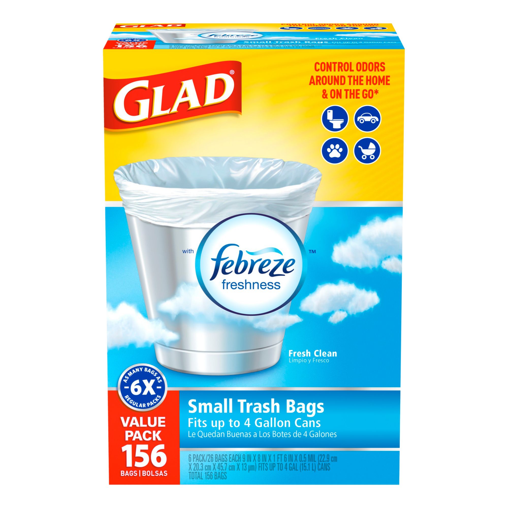 4 gallon trash can liners