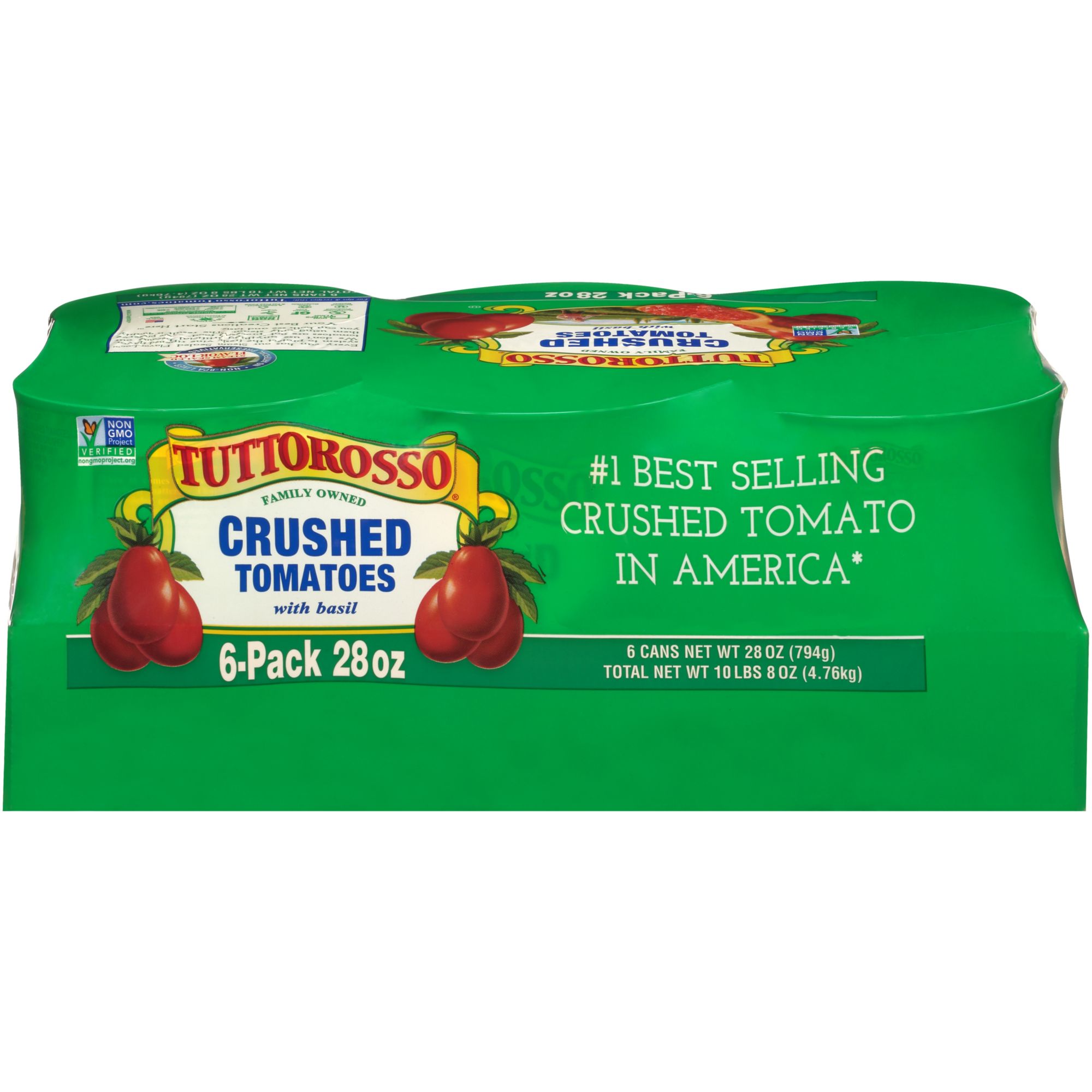 Tuttorosso 100 Percent Natural Crushed Tomatoes, 6 pk./28 oz.