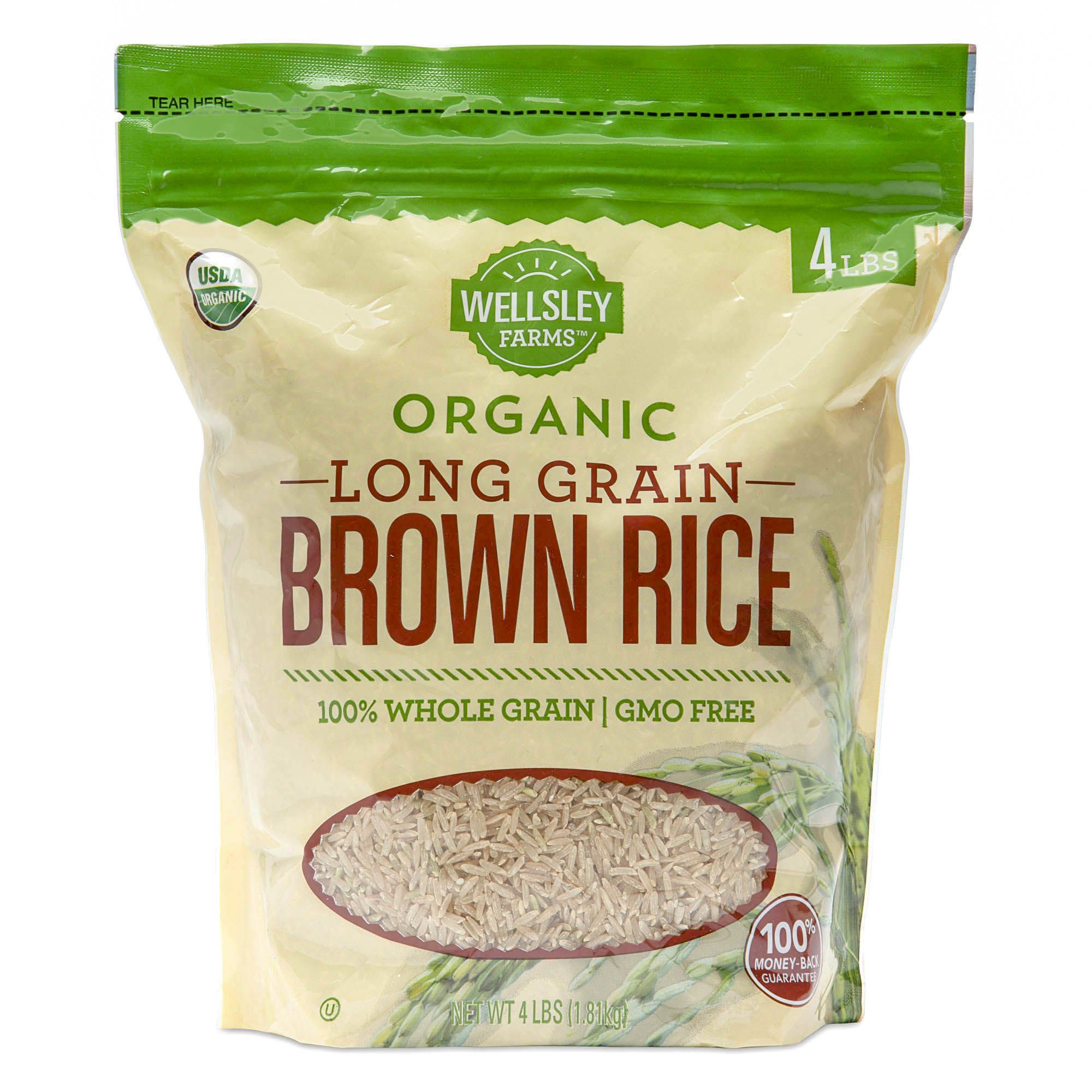 Wellsley Farms Organic Long-Grain Brown Rice, 4 lbs.