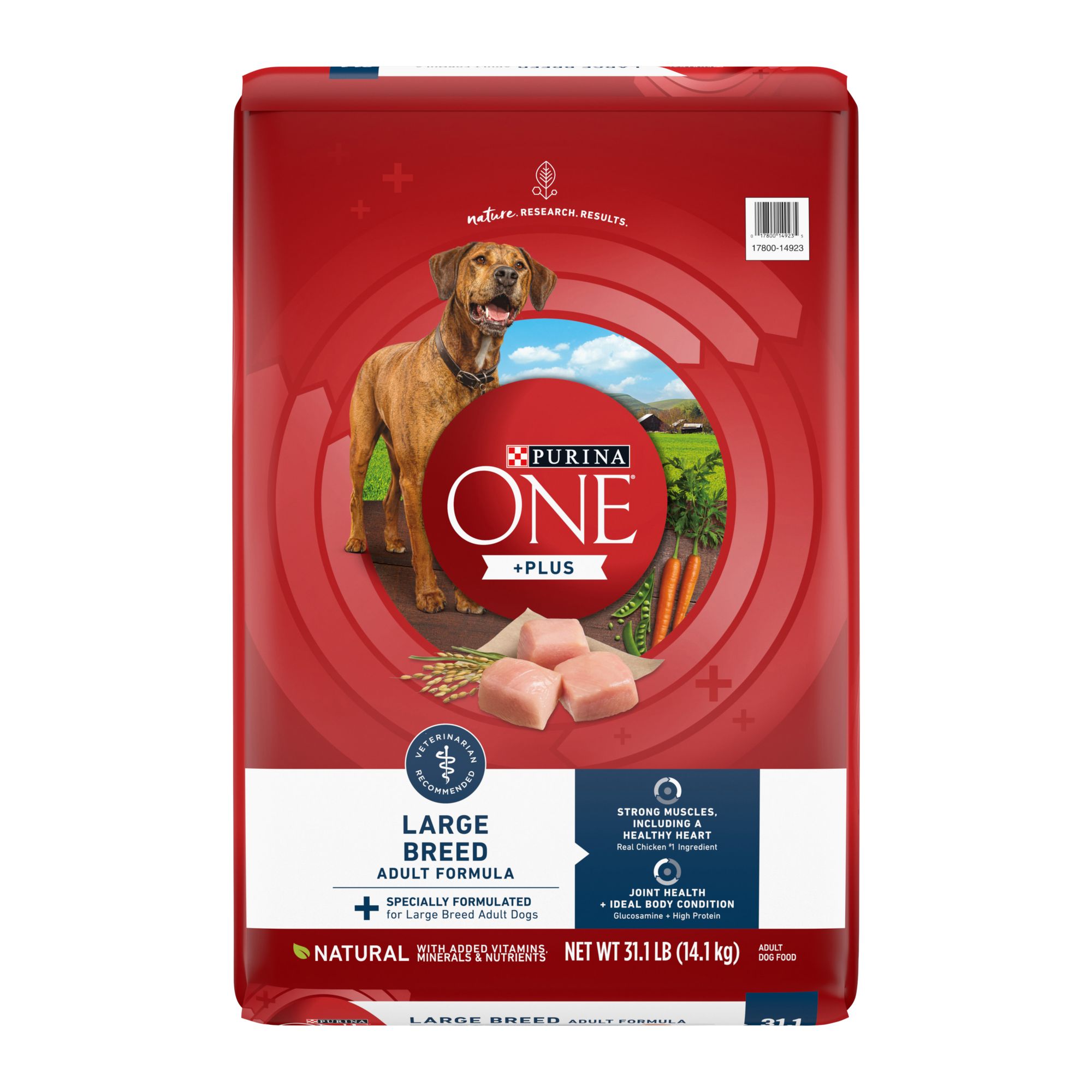 Purina ONE +Plus Natural Large Breed Formula Adult Dry Dog Food, 31.1 lbs.