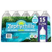 Zephyrhills 100% Natural Spring Water, 15 pk./1L