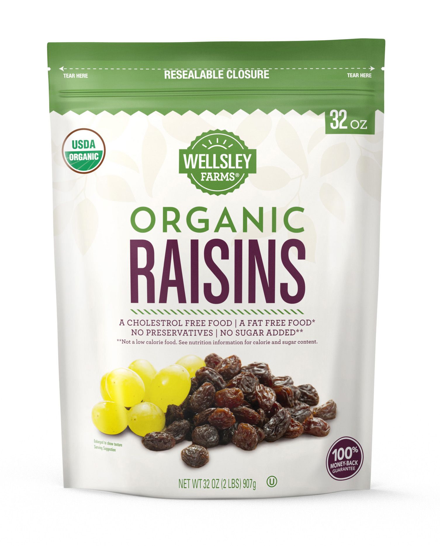 Wellsley Farms Organic Raisins, 2 lbs.